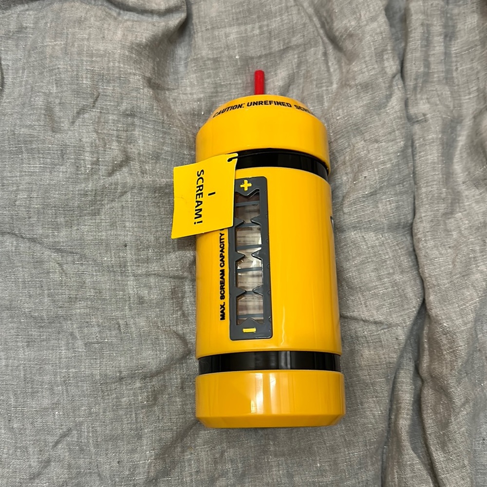 Never Used Disney Scream Cannister Sipper